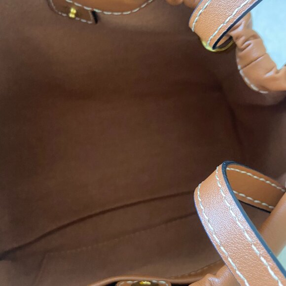 Celine Cabas Drawstring Brown Handbag Crossbody Bag - Picture 3 of 6